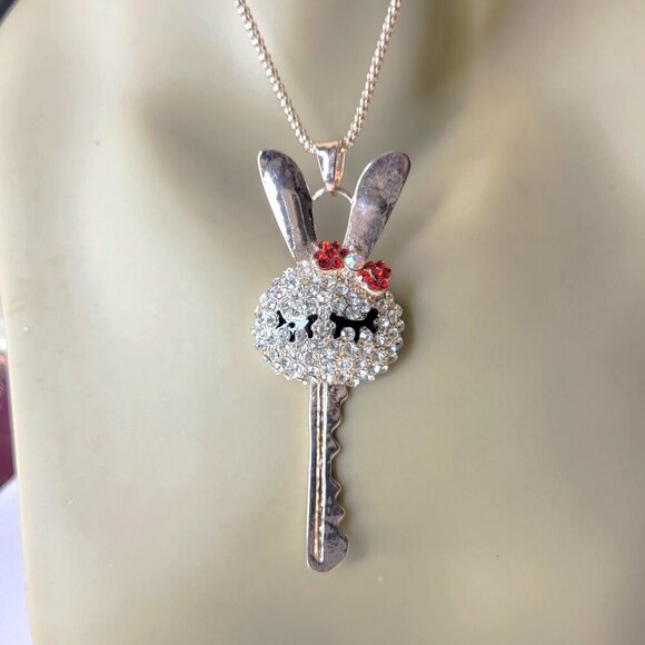 Rabbit Pendant Necklace - Picture 2 of 10